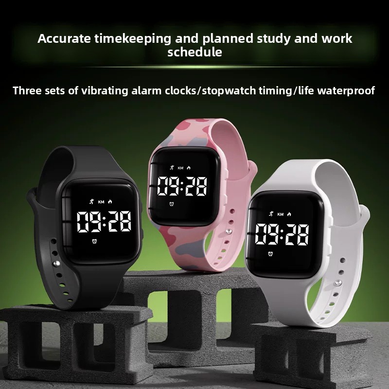 Kids LED Digital Silent Vibrat - Smartwatch Watches For Kids ulasan dan harga