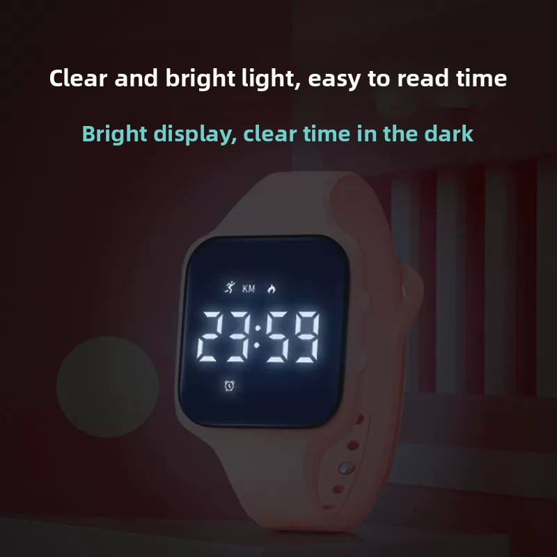 Kids LED Digital Silent Vibrat - Smartwatch Watches For Kids ulasan dan harga