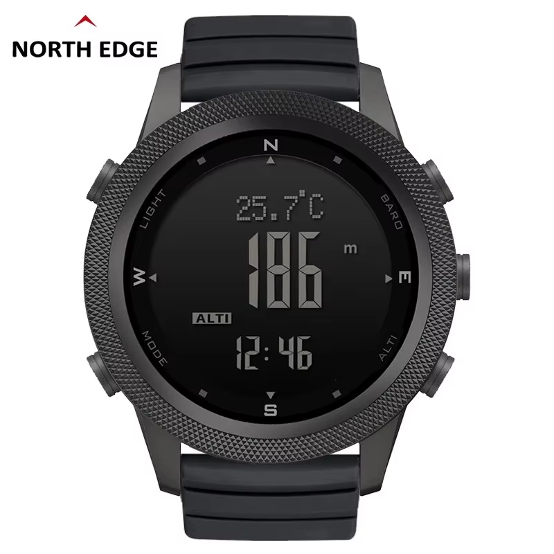 NORTH EDGE APACHE-46 Men's Dig - Altimeter Compass Watch ulasan dan harga