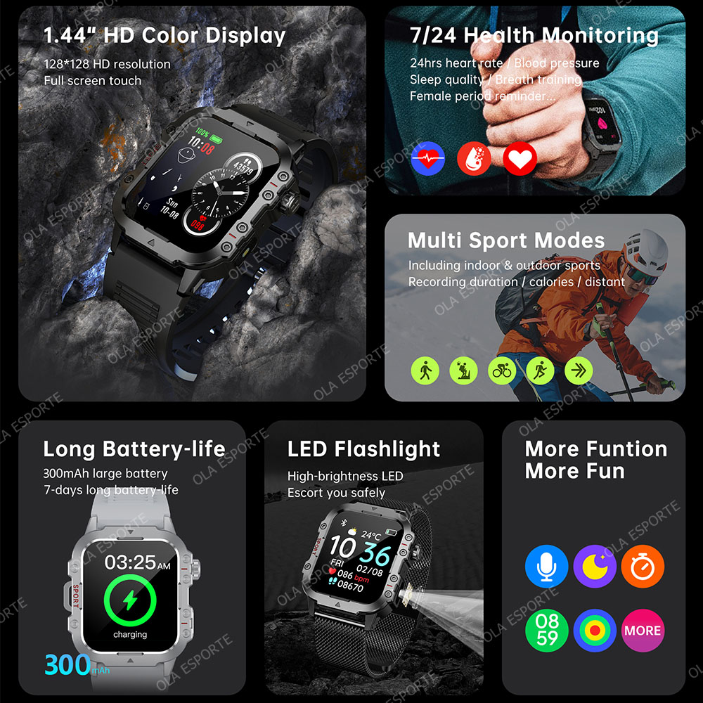 2026 New Rugged Military GPS S - Smartwatch Watches For Women With Gps ulasan dan harga
