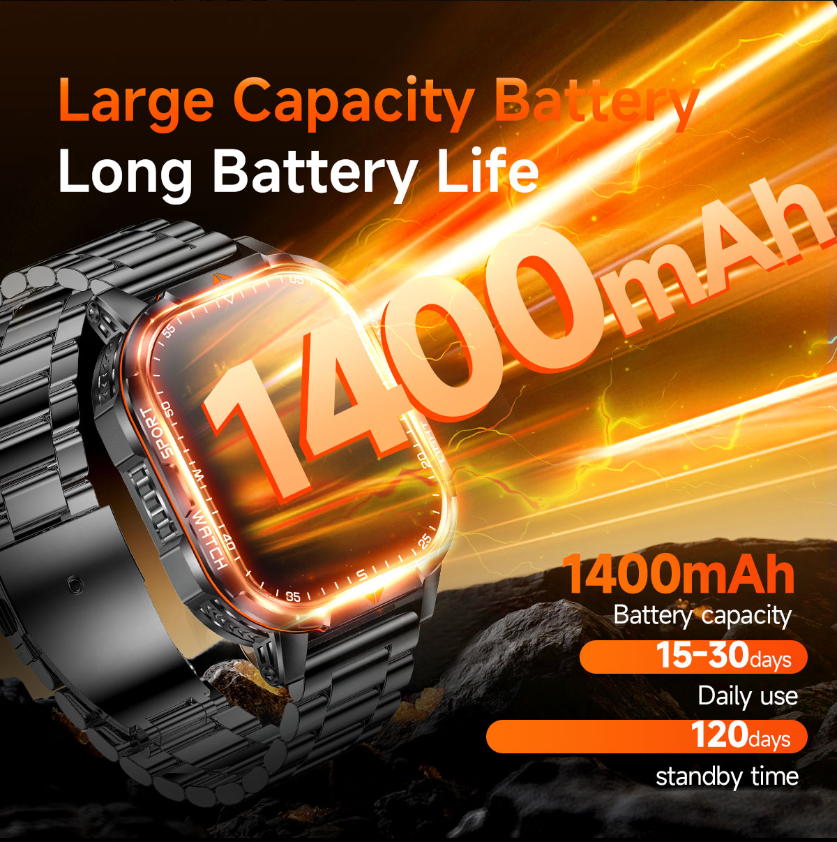 2026 New 1400mAh Super Large B - Smartwatch Watches For Girls ulasan dan harga