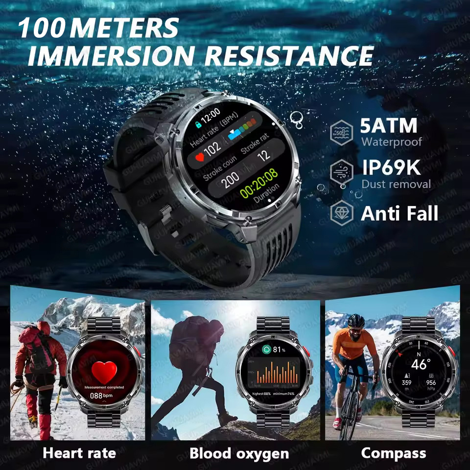 T-REX 3 Military Smartwatch Me - Altimeter Compass Watch ulasan dan harga