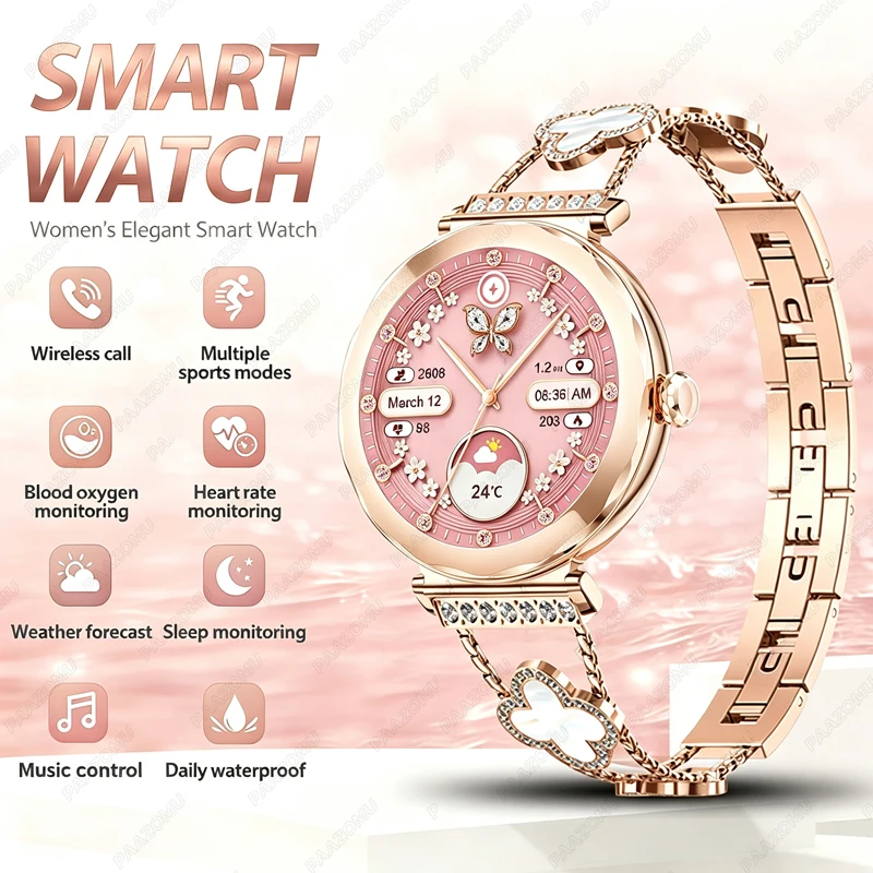 Rose Gold Ladies Smartwatch 20 - Watches Ladies Smartwatch ulasan dan harga