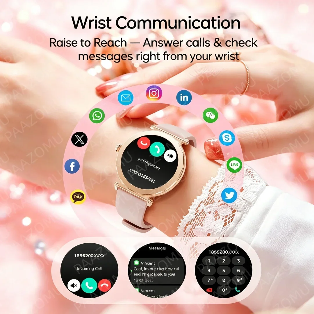Rose Gold Ladies Smartwatch 20 - Watches Ladies Smartwatch ulasan dan harga